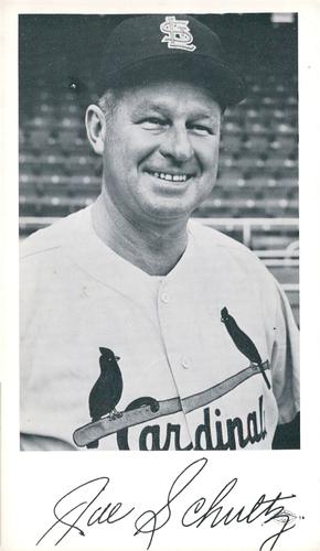 1966 St. Louis Cardinals Photocards #NNO Joe Schultz Front