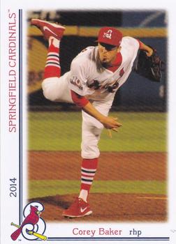 2014 Grandstand Springfield Cardinals #NNO Corey Baker Front