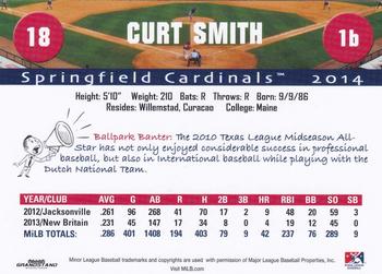2014 Grandstand Springfield Cardinals #NNO Curt Smith Back