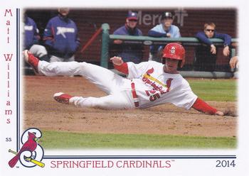 2014 Grandstand Springfield Cardinals #NNO Matt Williams Front