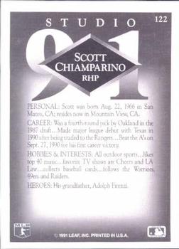 1991 Studio #122 Scott Chiamparino Back