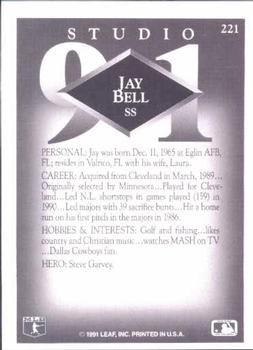 1991 Studio #221 Jay Bell Back