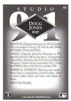 1991 Studio #46 Doug Jones Back