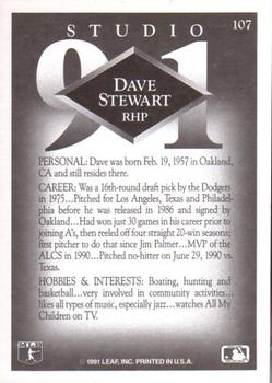 1991 Studio #107 Dave Stewart Back
