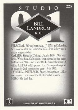 1991 Studio #225 Bill Landrum Back