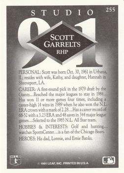 1991 Studio #255 Scott Garrelts Back