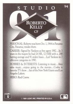 1991 Studio #94 Roberto Kelly Back