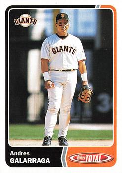 2003 Topps Total #140 Andres Galarraga Front