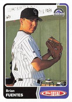 2003 Topps Total #241 Brian Fuentes Front