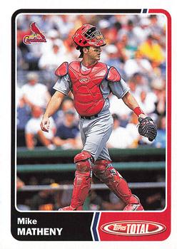 2003 Topps Total #329 Mike Matheny Front