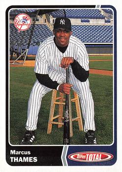 2003 Topps Total #399 Marcus Thames Front