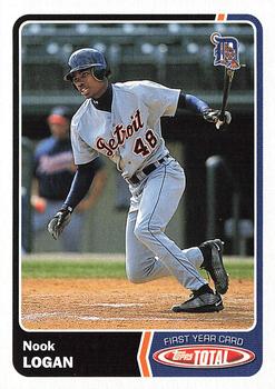 2003 Topps Total #444 Nook Logan Front