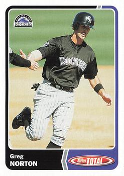 2003 Topps Total #541 Greg Norton Front
