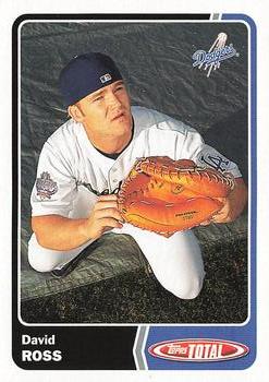 David Ross baseball card (Los Angeles Dodgers) 2014 Topps #555