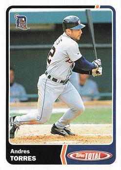2003 Topps Total #729 Andres Torres Front