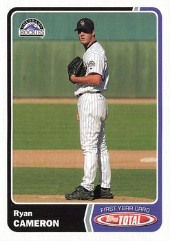 2003 Topps Total #924 Ryan Cameron Front
