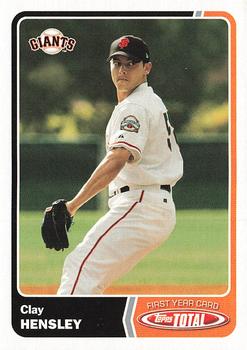 2003 Topps Total #940 Clay Hensley Front