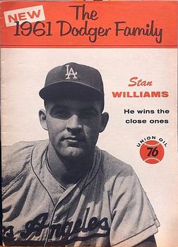 1961 Union Oil 76 Meet The Dodger Family Booklets #NNO Stan Williams Front