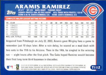 2003 Topps Traded & Rookies #T112 Aramis Ramirez Back