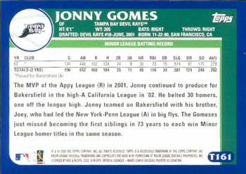 2003 Topps Traded & Rookies #T161 Jonny Gomes Back