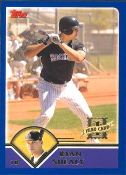 2003 Topps Traded & Rookies #T185 Ryan Shealy Front