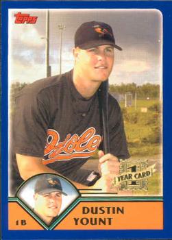 2003 Topps Traded & Rookies #T208 Dustin Yount Front