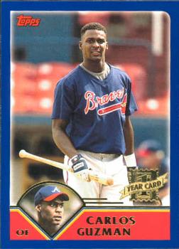 2003 Topps Traded & Rookies #T258 Carlos Guzman Front