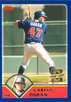 2003 Topps Traded & Rookies #T268 Carlos Duran Front