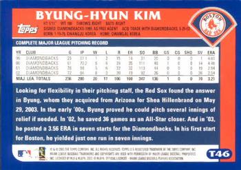 2003 Topps Traded & Rookies #T46 Byung-Hyun Kim Back
