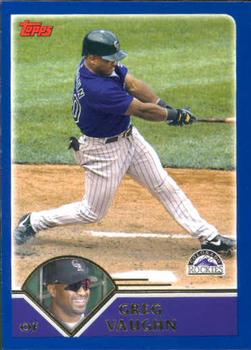 2003 Topps Traded & Rookies #T4 Greg Vaughn Front