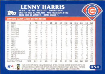 2003 Topps Traded & Rookies #T51 Lenny Harris Back