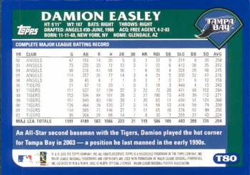 2003 Topps Traded & Rookies #T80 Damion Easley Back