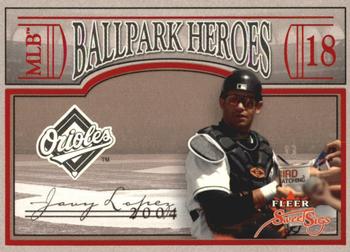 2004 Fleer Sweet Sigs - Ballpark Heroes #13BH Javy Lopez Front