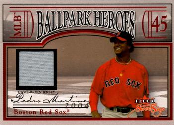 2004 Fleer Sweet Sigs - Ballpark Heroes Jersey Red #BH-PM Pedro Martinez Front