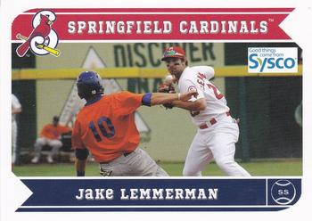 2013 Grandstand Springfield Cardinals SGA #NNO Jake Lemmerman Front