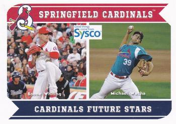 2013 Grandstand Springfield Cardinals SGA #NNO Cardinals Future Stars (Boone Whiting / Michael Wacha) Front