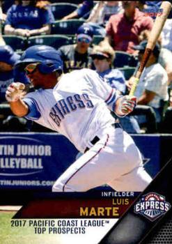 2017 Choice Pacific Coast League Top Prospects #29 Luis Marte Front