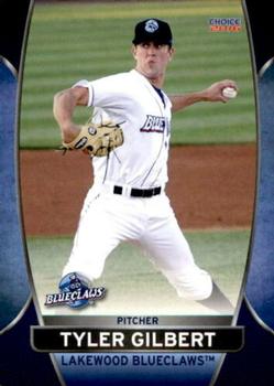 2016 Choice Lakewood BlueClaws #9 Tyler Gilbert Front
