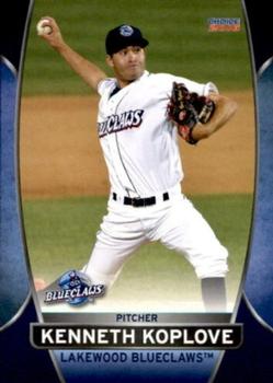 2016 Choice Lakewood BlueClaws #15 Kenneth Koplove Front