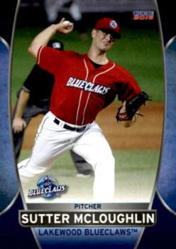 2016 Choice Lakewood BlueClaws #18 Sutter McLoughlin Front