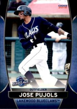 2016 Choice Lakewood BlueClaws #21 Jose Pujols Front