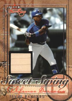 2004 Fleer Sweet Sigs - Sweet Swing Bat Silver #SS/AS Alfonso Soriano Front