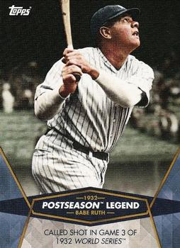 2017 Topps On-Demand Postseason Heroes & Current Stars #20 Babe Ruth Front