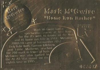 1992-98 ProMint #24 Mark McGwire Back