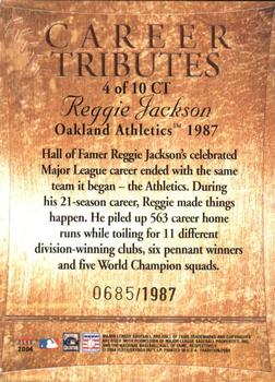 2004 Fleer Tradition - Career Tributes #4CT Reggie Jackson Back