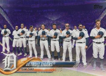 2018 Topps - Purple #8 Detroit Tigers Front