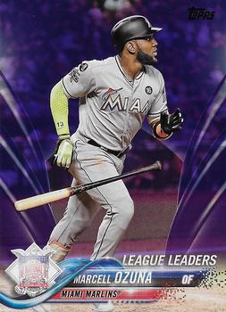 2018 Topps - Purple #291 Marcell Ozuna Front