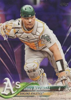 2018 Topps - Purple #336 Bruce Maxwell Front