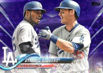 2018 Topps - Purple #365 Dynamic Dodgers Front