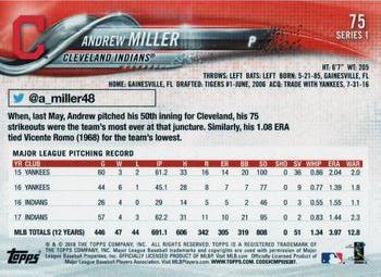 2018 Topps - Rainbow Foil #75 Andrew Miller Back